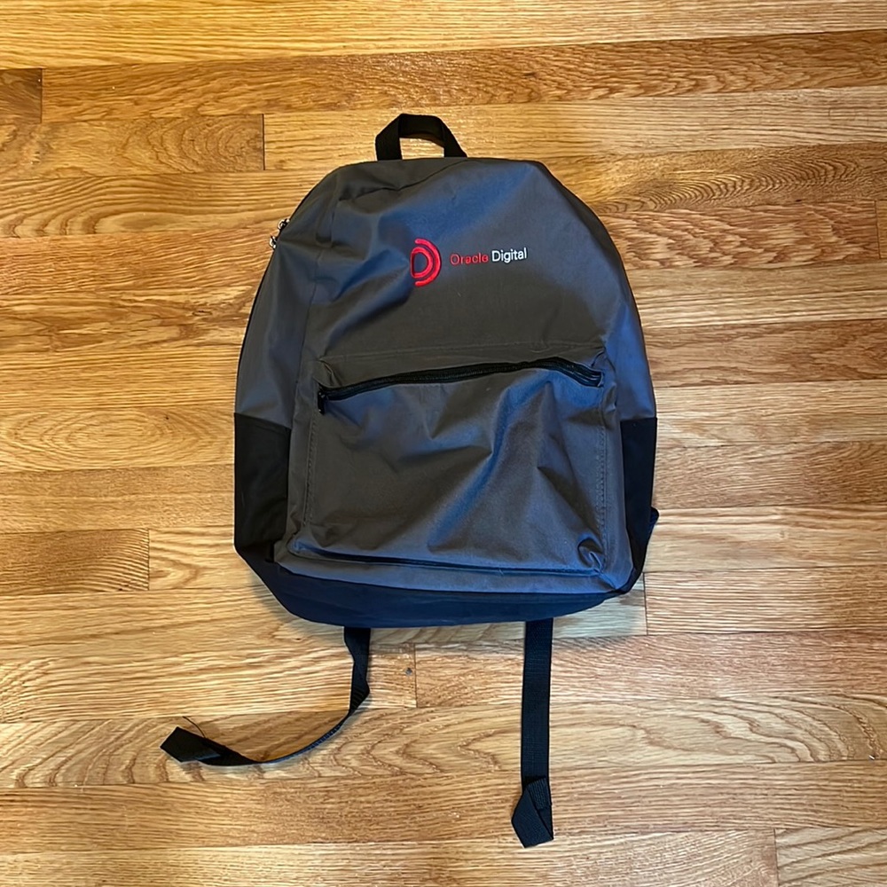 Backpack with front pocket and inside laptop pocket